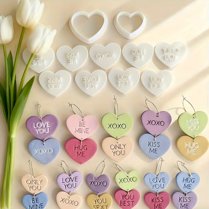 Heart Stamp Set for Clay